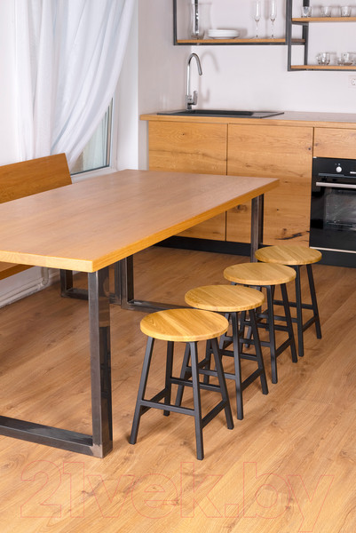 Изображение товара Набор табуретов Stal-Massiv SMH-245ND (2шт, дуб натуральный/черный)