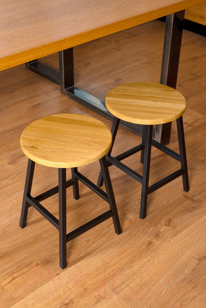 Изображение товара Набор табуретов Stal-Massiv SMH-245ND (2шт, дуб натуральный/черный)