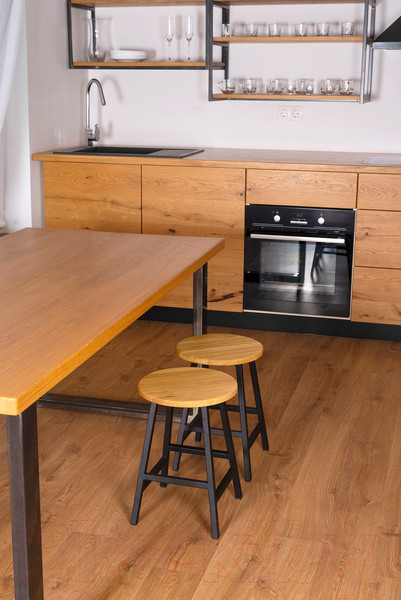 Изображение товара Набор табуретов Stal-Massiv SMH-245ND (2шт, дуб натуральный/черный)