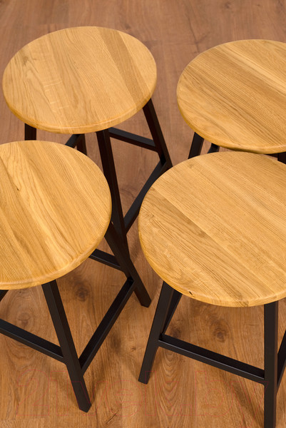 Изображение товара Набор табуретов Stal-Massiv SMH-245ND (2шт, дуб натуральный/черный)