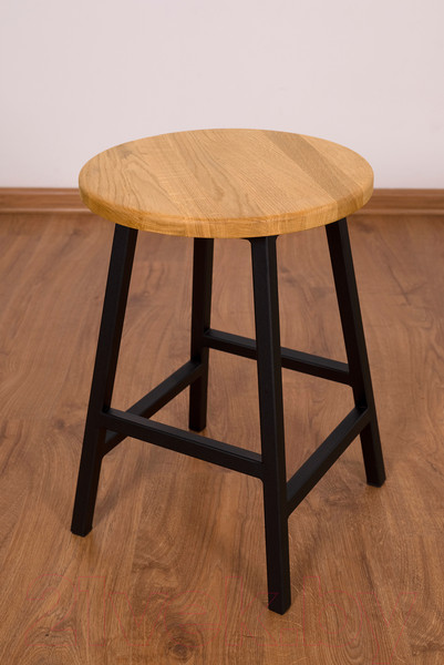 Изображение товара Набор табуретов Stal-Massiv SMH-245ND (2шт, дуб натуральный/черный)