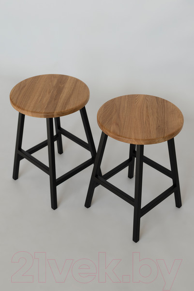 Изображение товара Набор табуретов Stal-Massiv SMH-245ND (2шт, дуб натуральный/черный)