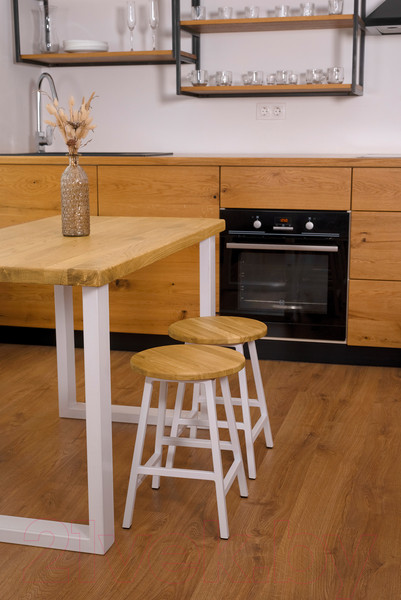 Изображение товара Набор табуретов Stal-Massiv SMH-245NW (2шт, дуб натуральный/белый)