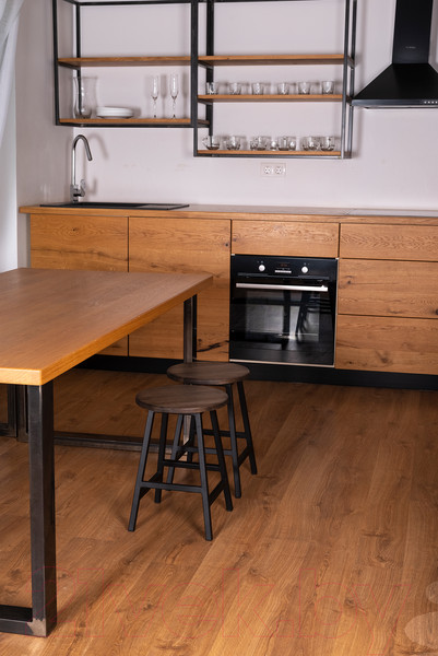 Изображение товара Набор табуретов Stal-Massiv SMH-245DD (2шт, дуб мореный/черный)