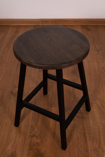 Изображение товара Набор табуретов Stal-Massiv SMH-245DD (2шт, дуб мореный/черный)