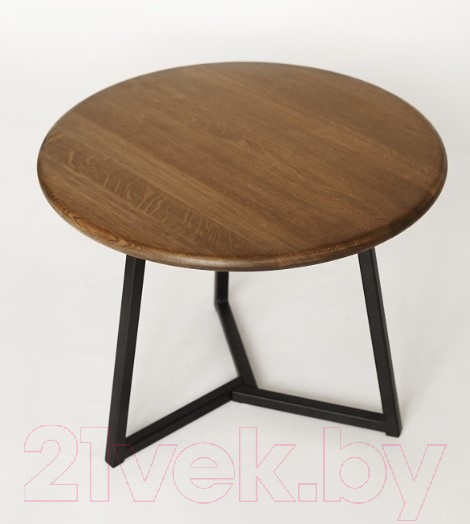 Изображение товара Журнальный столик Stal-Massiv 54x42.5 / SMT-54DD (дуб мореный/черный)