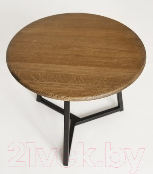 Изображение товара Журнальный столик Stal-Massiv 54x42.5 / SMT-54DD (дуб мореный/черный)