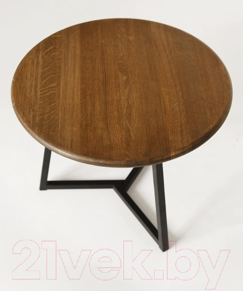 Изображение товара Журнальный столик Stal-Massiv 54x42.5 / SMT-54DD (дуб мореный/черный)