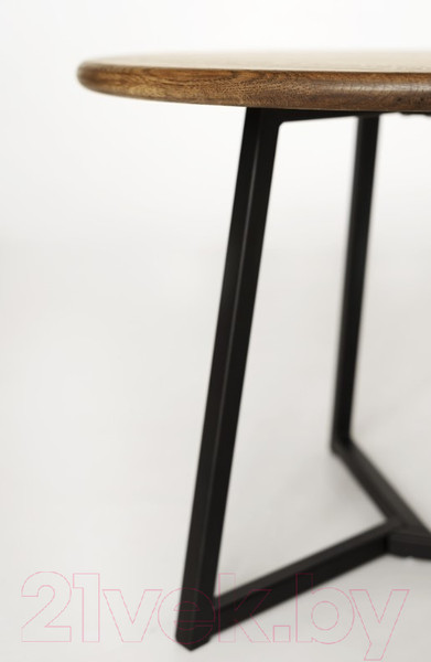 Изображение товара Журнальный столик Stal-Massiv 54x42.5 / SMT-54DD (дуб мореный/черный)