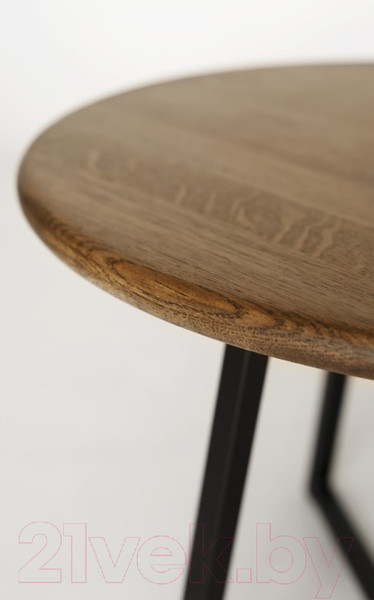 Изображение товара Журнальный столик Stal-Massiv 54x42.5 / SMT-54DD (дуб мореный/черный)