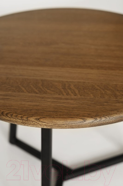 Изображение товара Журнальный столик Stal-Massiv 54x42.5 / SMT-54DD (дуб мореный/черный)