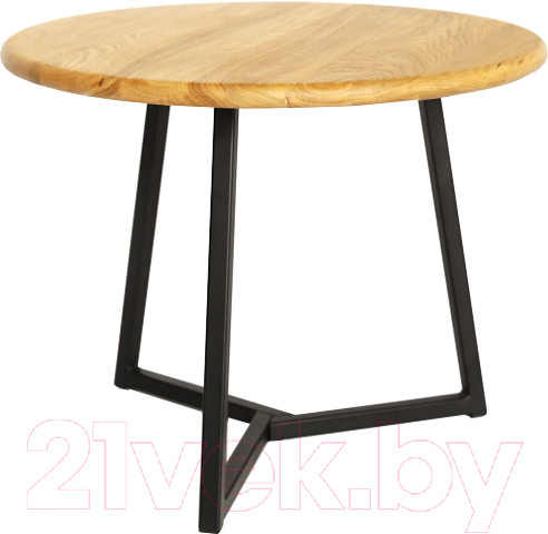 Изображение товара Журнальный столик Stal-Massiv 54x42.5 / SMT-54ND (дуб натуральный/черный)