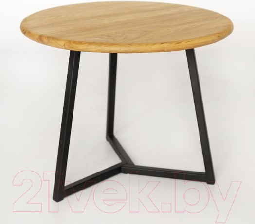 Изображение товара Журнальный столик Stal-Massiv 54x42.5 / SMT-54ND (дуб натуральный/черный)