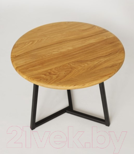 Изображение товара Журнальный столик Stal-Massiv 54x42.5 / SMT-54ND (дуб натуральный/черный)