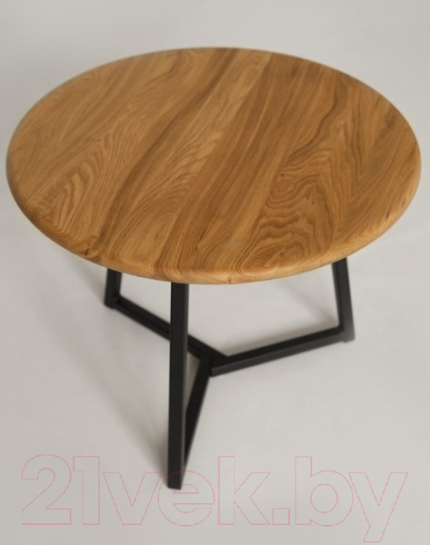 Изображение товара Журнальный столик Stal-Massiv 54x42.5 / SMT-54ND (дуб натуральный/черный)