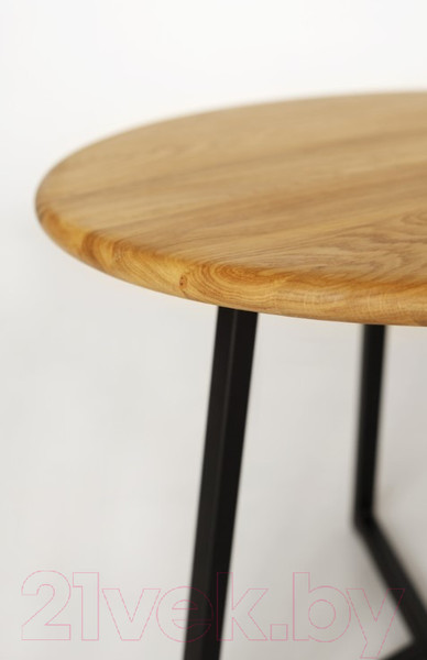 Изображение товара Журнальный столик Stal-Massiv 54x42.5 / SMT-54ND (дуб натуральный/черный)