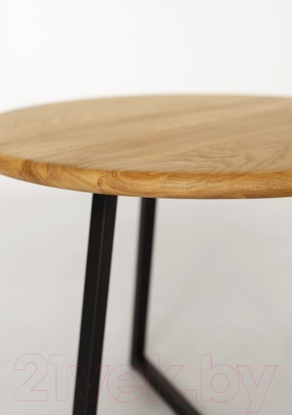 Изображение товара Журнальный столик Stal-Massiv 54x42.5 / SMT-54ND (дуб натуральный/черный)