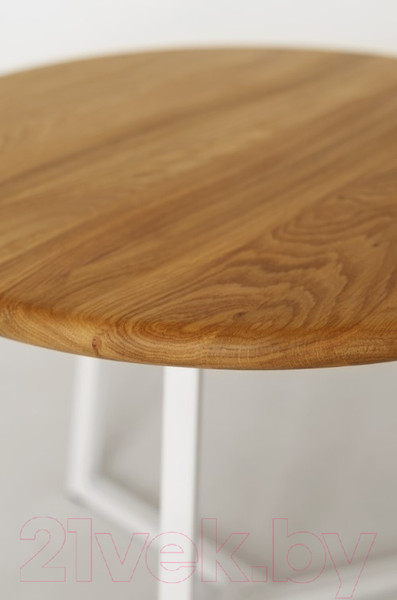 Изображение товара Журнальный столик Stal-Massiv 54x42.5 / SMT-54NW (дуб натуральный/белый)