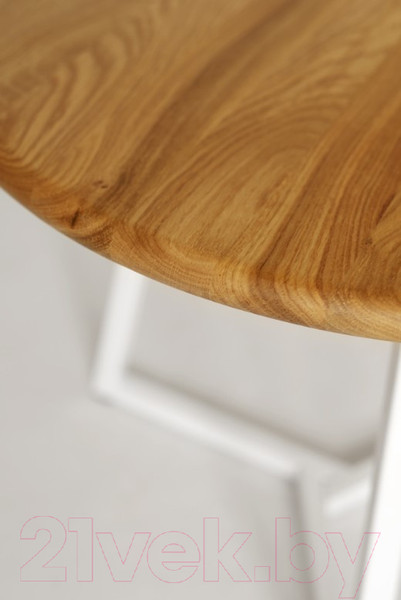 Изображение товара Журнальный столик Stal-Massiv 54x42.5 / SMT-54NW (дуб натуральный/белый)