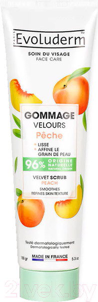 Изображение товара Скраб для лица Evoluderm Velvet Scrub Peach New (150г)
