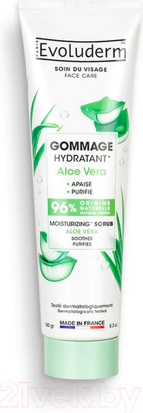 Изображение товара Скраб для лица Evoluderm Moisturizing Scrub Aloe Vera New (150г)