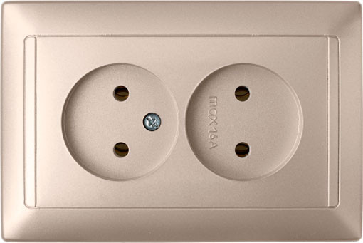 Изображение товара Розетка Bylectrica Стиль РС16-307 (шампань)