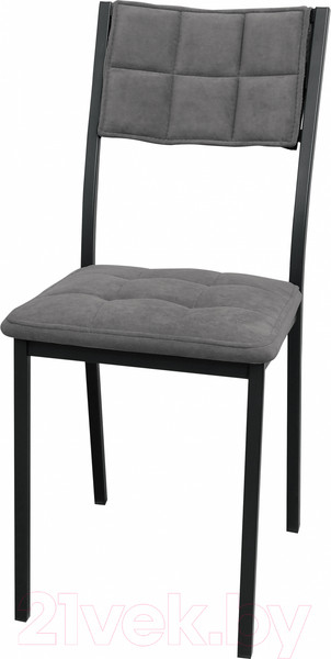 Изображение товара Стул Древпром Дункан ДП2-20 (черный матовый/катания сильвер)