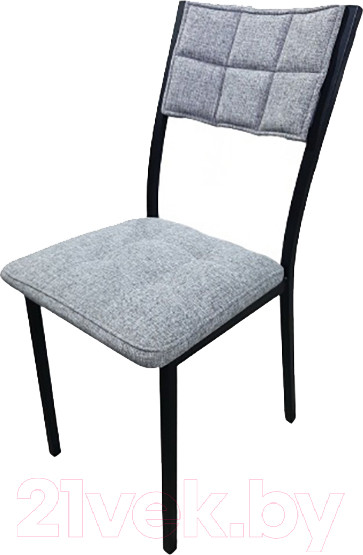 Изображение товара Стул Древпром Дункан ДП2-20 (черный матовый/графит)