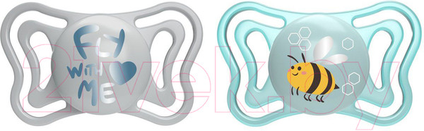 Изображение товара Набор пустышек Chicco PhysioForma Light Пчелка. Fly With Me / 00071037210000.3