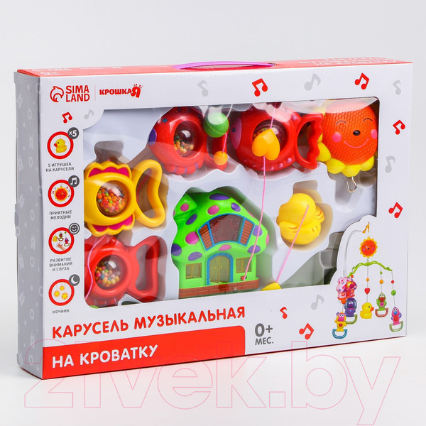 Изображение товара Мобиль на кроватку Крошка Я Пряничный домик. Рыбки / 2810185