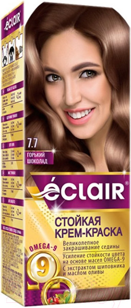 Изображение товара Крем-краска для волос Eclair 7.7 (горький шоколад)