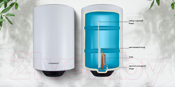 Изображение товара Накопительный водонагреватель Maunfeld MWH50W03