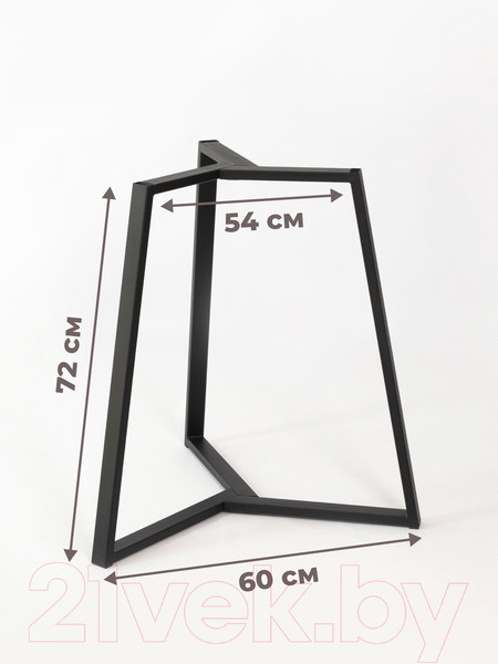 Изображение товара Подстолье Stal-Massiv d54xd80x72 / SMO-720D (черный)
