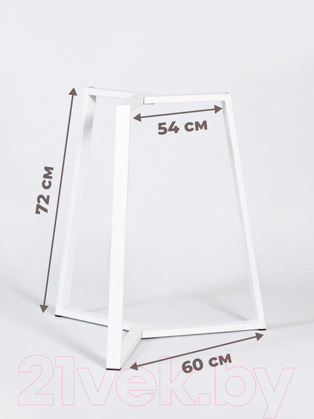 Изображение товара Подстолье Stal-Massiv d54xd80x72 / SMO-720W (белый)