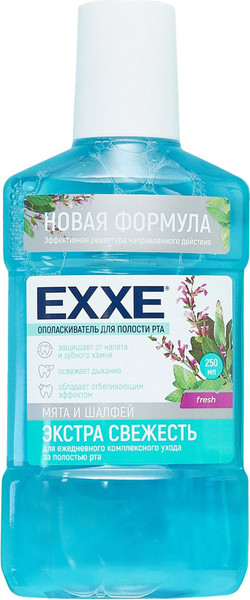 Изображение товара Ополаскиватель для полости рта Exxe Экстра свежесть (250мл)
