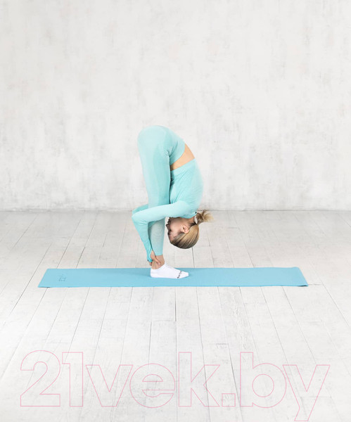 Изображение товара Коврик для йоги и фитнеса Starfit FM-101 PVC (183x61x0.6см, синий пастель)