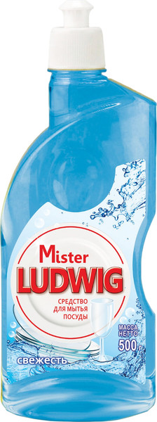 Изображение товара Средство для мытья посуды Romax Mister Ludwig Свежесть (500мл)