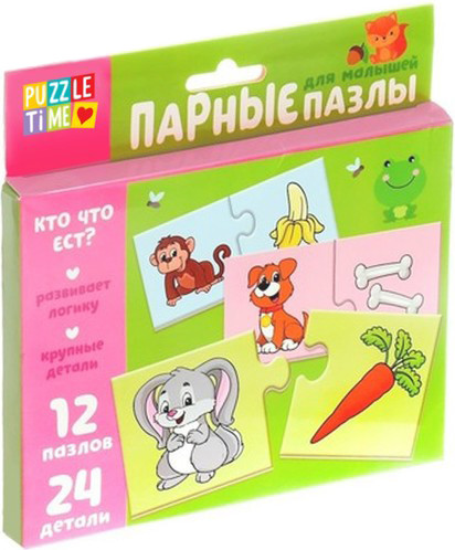 Изображение товара Развивающая игра Puzzle Time Кто что ест? / 3463154