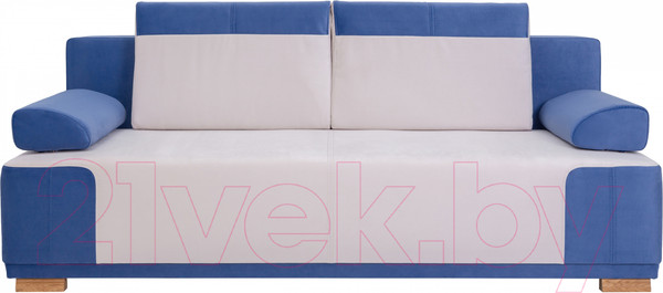 Изображение товара Диван KRONES Атлант мод.3 (велюр синий/кремовый серый)