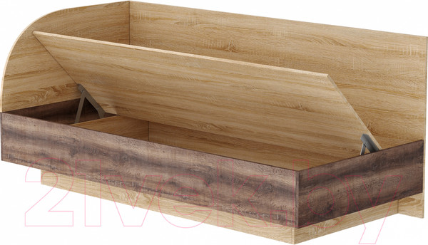 Изображение товара Кровать-тахта Памир Соната КРС-900 (дуб сонома/сакраменто)