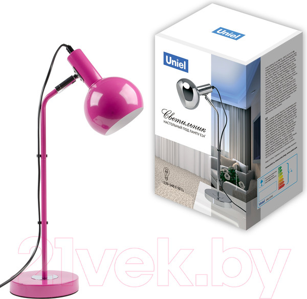 Изображение товара Настольная лампа Uniel UL-00010160 (розовый)