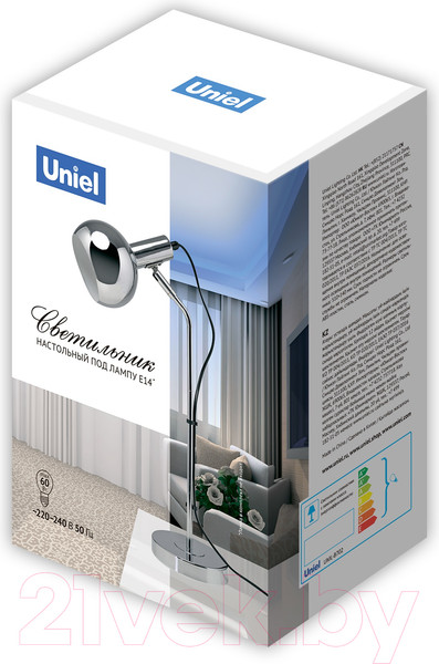 Изображение товара Настольная лампа Uniel UL-00010159 (серебристый)