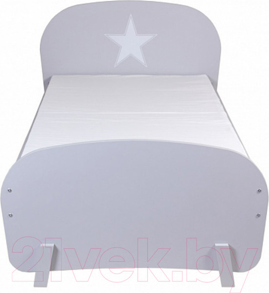 Изображение товара Односпальная кровать Polini Kids Mirum 1910 / 0002071.42 (серый)