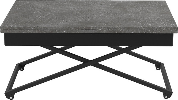 Изображение товара Стол-трансформер Мебелик Андрэ Loft (тераццо/черный)