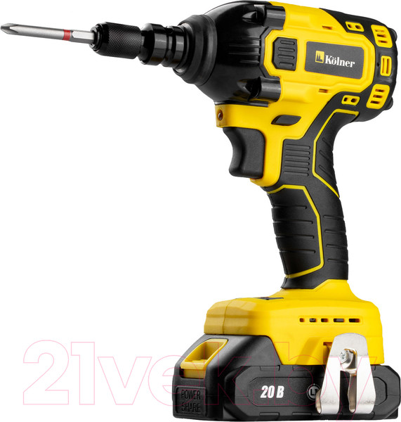 Изображение товара Аккумуляторный гайковерт Kolner KCW 20/350 (кн20-350цв)