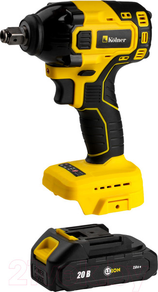 Изображение товара Аккумуляторный гайковерт Kolner KCW 20/350 (кн20-350цв)