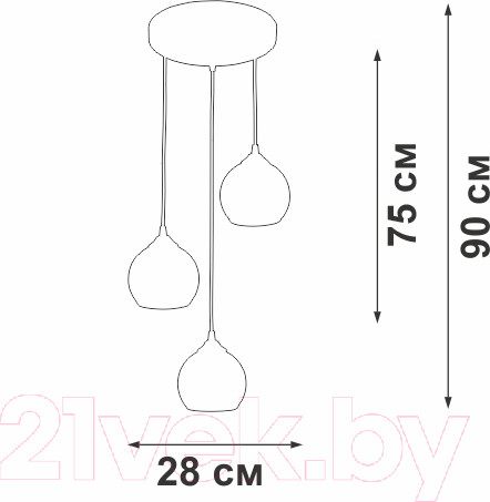 Изображение товара Люстра Vitaluce V3785-1/3S