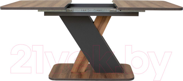 Изображение товара Обеденный стол Аквилон Аврора раздвижной (авелано/графит)