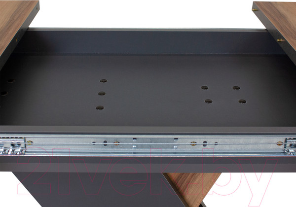 Изображение товара Обеденный стол Аквилон Аврора раздвижной (авелано/графит)