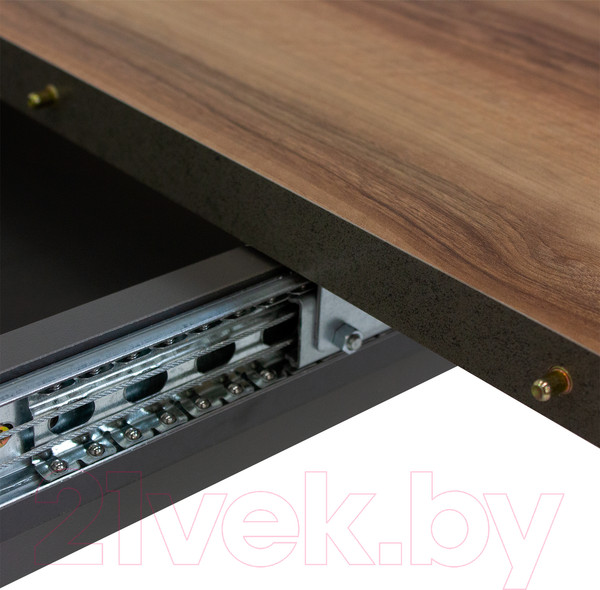 Изображение товара Обеденный стол Аквилон Аврора раздвижной (авелано/графит)